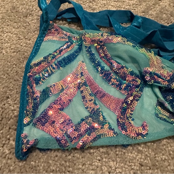 Rage Kage Rave/Festival 4-Piece Sequin Set – Mermaid/Fairy Vibes ✨🧜🏽♀️ - Picture 5 of 7